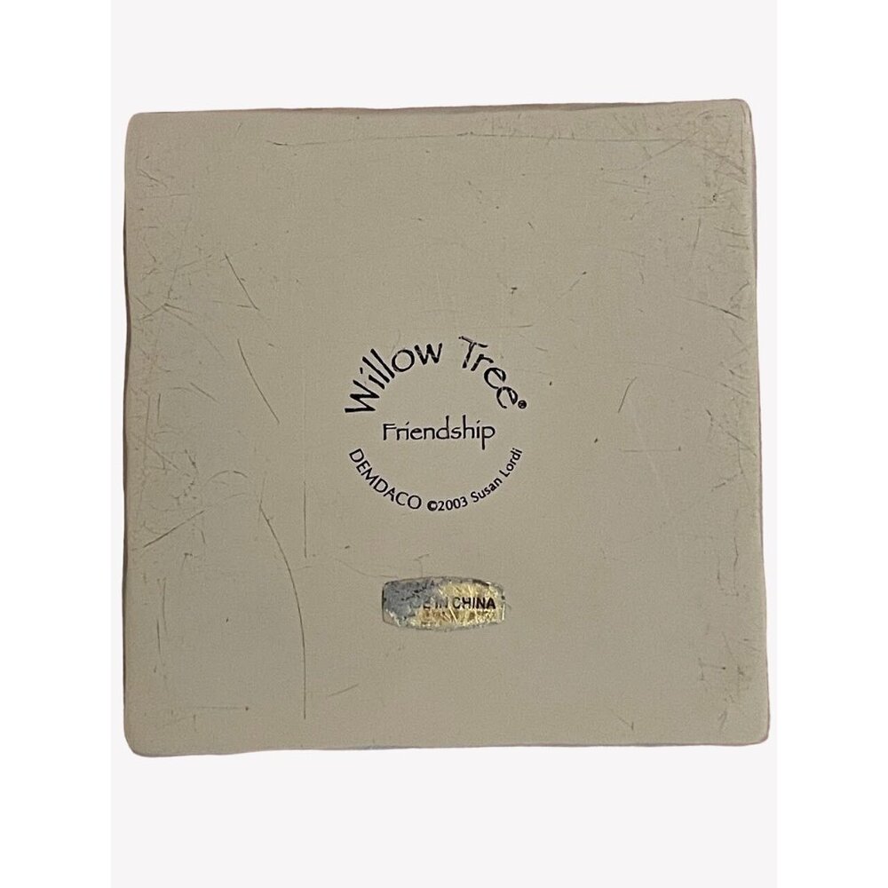 Demdaco Willow Tree Friendship Keepsake Trinket Box 2003 Forever True Friends - Picture 4 of 6